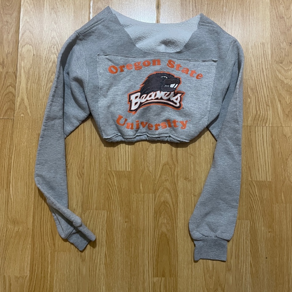 Oregon State vintage cropped sweatshirt